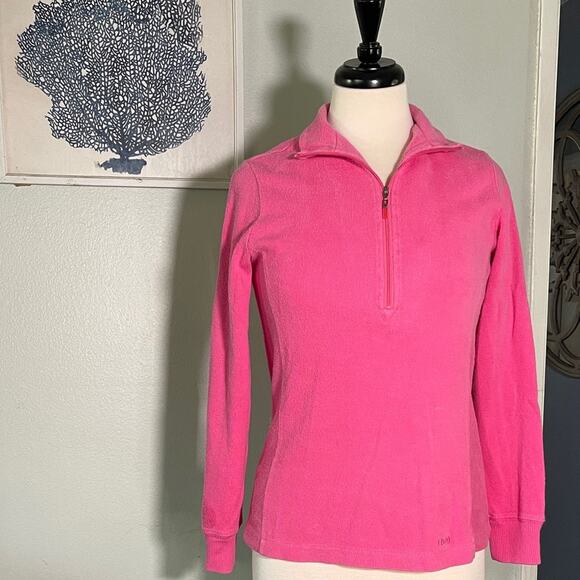 Izod Women's Pink Quarter-Zip Pullover - Picture 1 of 4